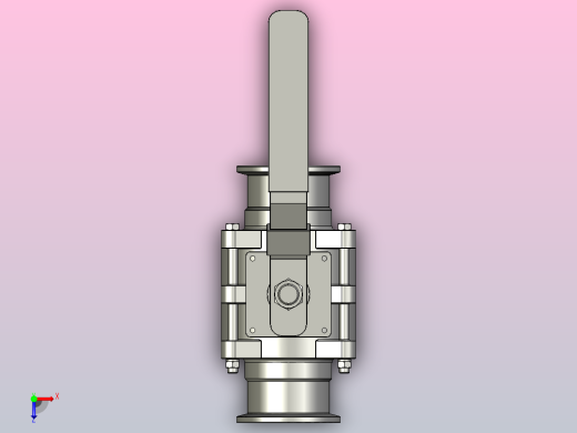 卫生级不锈钢全流量球阀[卫生级不锈钢全流量球阀-2]俯视缩略图