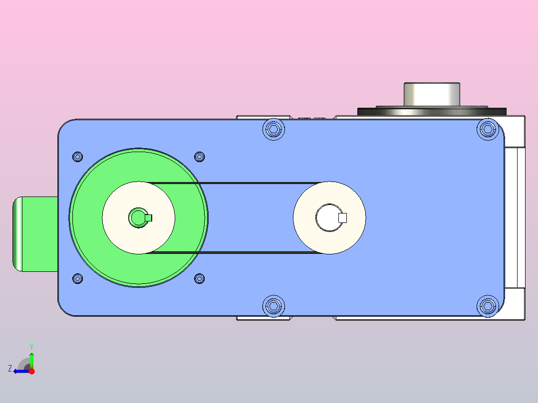 ER-RU110DF英锐凸轮分割器全套3D图档右视图