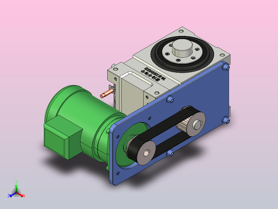 ER-RU110DF英锐凸轮分割器全套3D图档正等轴测图