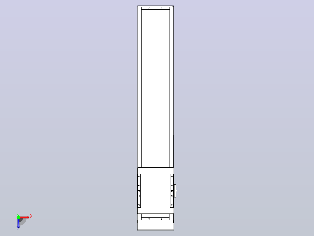 滚珠丝杠直线轴带导轨全封闭TPA-HCR-140D-2010C-L600-MP-C-P40-N3俯视图