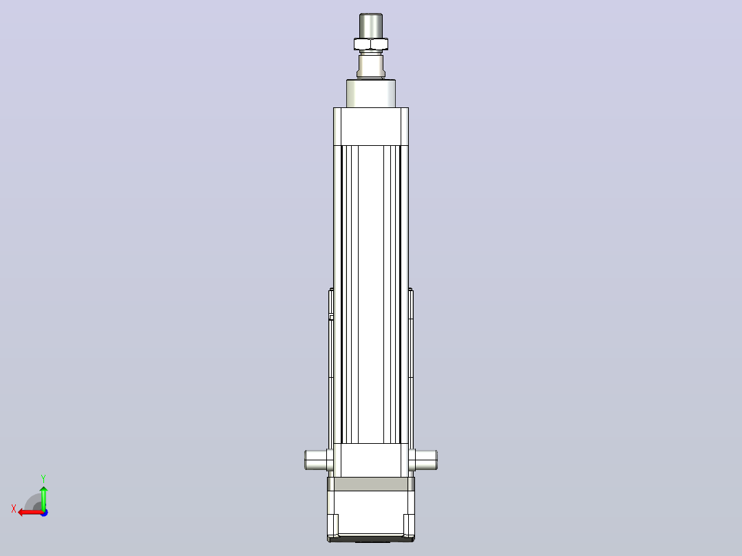 轻载电动缸TPA-ESR40-1210C-L100-MR-TC-W-P40-C3后视图