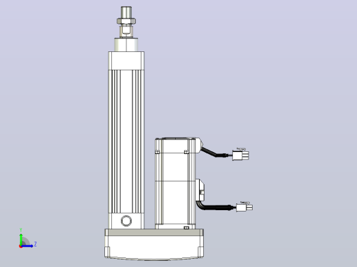 轻载电动缸TPA-ESR40-1210C-L100-MR-TC-W-P40-C3左视缩略图