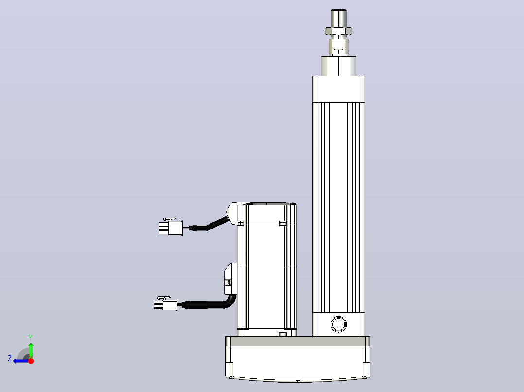 轻载电动缸TPA-ESR40-1210C-L100-MR-TC-W-P40-C3右视图