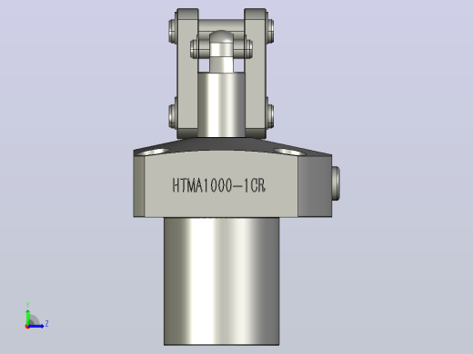 HTMA1000-1CR油压单动杠杆式夹紧器左视缩略图