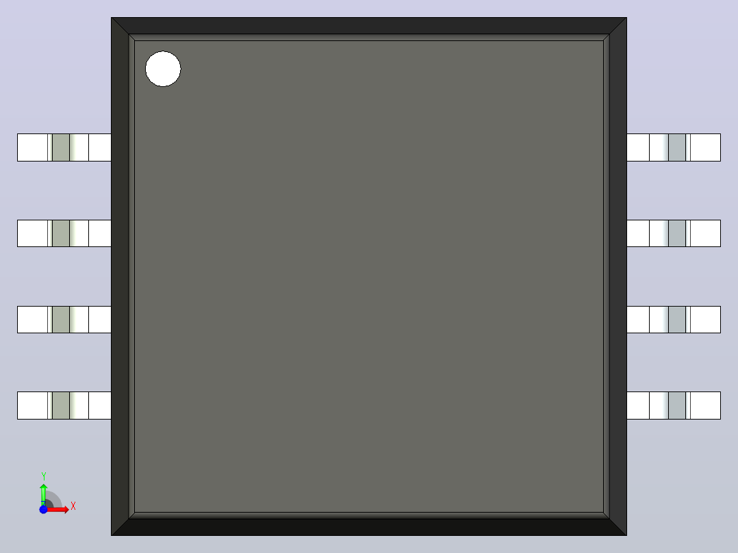 106x SOIC 封装（小外形集成电路）SOIC127P1032X265-8N前视图