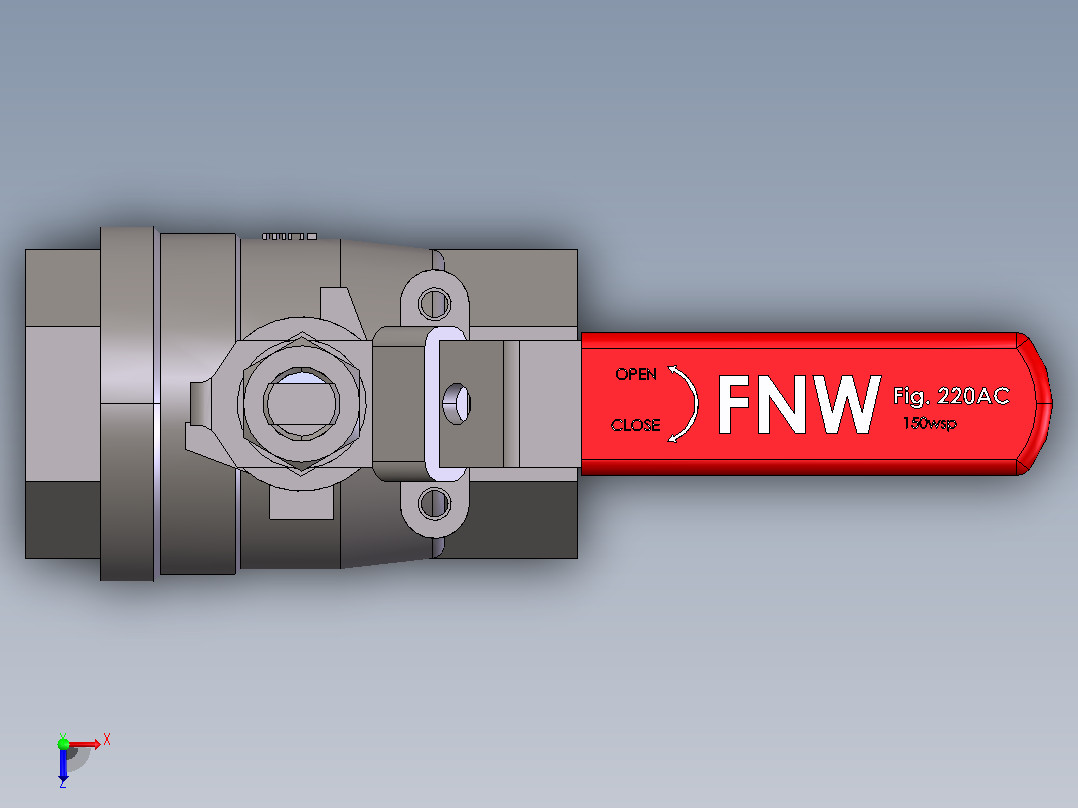 球阀、蝶阀FNW-FNW220ACH俯视图