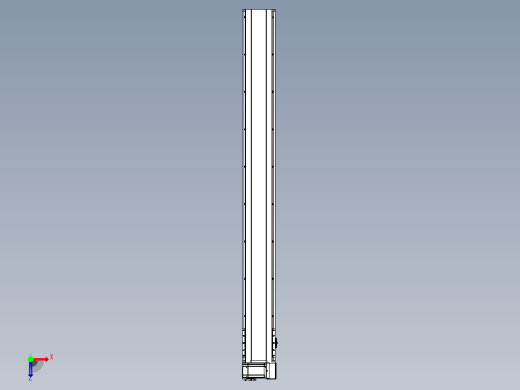皮带直线轴半封闭可选导轨TPA-HNB-175D-140-L1600-RU-C-P75-N3俯视缩略图