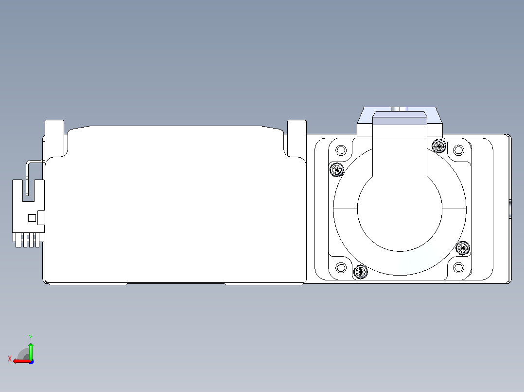 日规模组半封闭丝杆TPA-HNR-110D-1610C-L400-ML-Y-P40-N3后视图