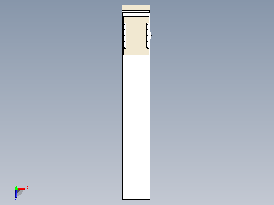 滚珠丝杠直线轴带导轨全封闭TPA-HCR-220D-3210C-L1100-MP-Y-P1K-N3俯视图