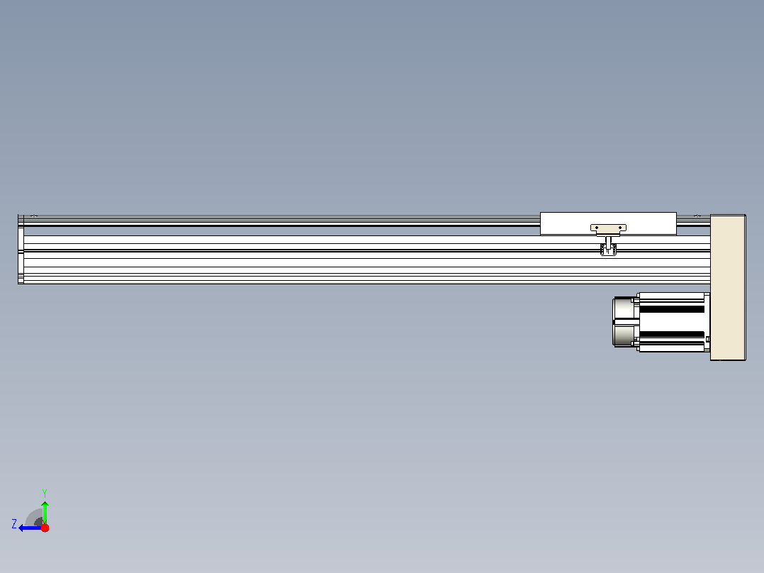 日规模组半封闭丝杆TPA-HNR-220D-3210C-L800-MP-C-P1K-N3右视图