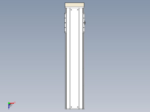 日规模组半封闭丝杆TPA-HNR-220D-3210C-L800-MP-C-P1K-N3俯视缩略图