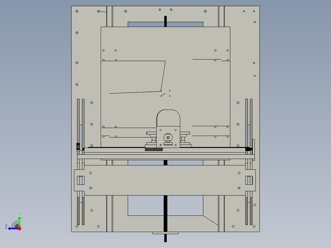 Cnc刳刨机有50x50x50cm的工作区，配有3kw主轴右视图