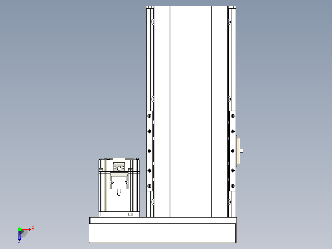 日规模组半封闭丝杆TPA-HNR-175D-2510C-L150-ML-C-P75-N3俯视图