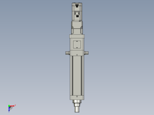 轻载电动缸TPA-ESR100-3210C-L150-M-TC-W-P75-JX-C3俯视缩略图