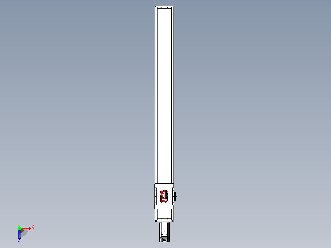滚珠丝杠直线轴带导轨全封闭TPA-HCR-110D-1610C-L1000-M-C-P40-N3俯视图