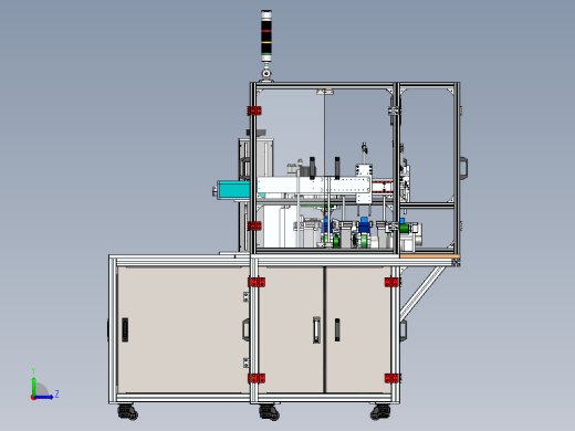 变压器生产线前段整形测试分拣流水线左视缩略图