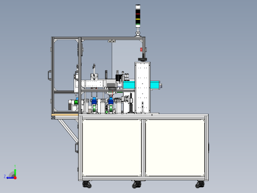变压器生产线前段整形测试分拣流水线右视缩略图