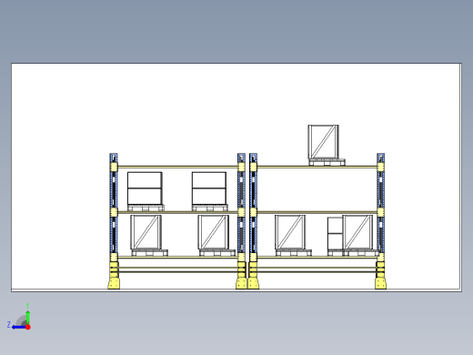 Palet货架3D数模右视缩略图