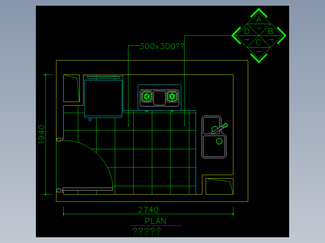 室内设计厨房常用图块-cFH01099H