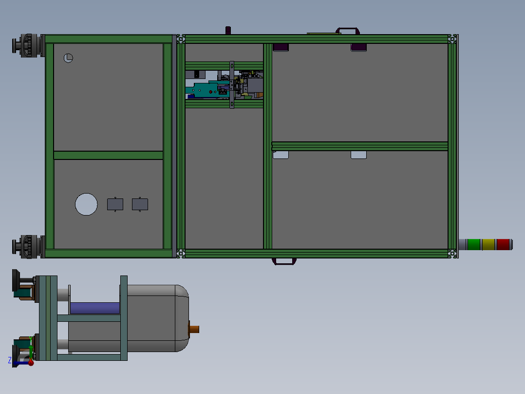 电器配件自动激光打标机sw18右视图