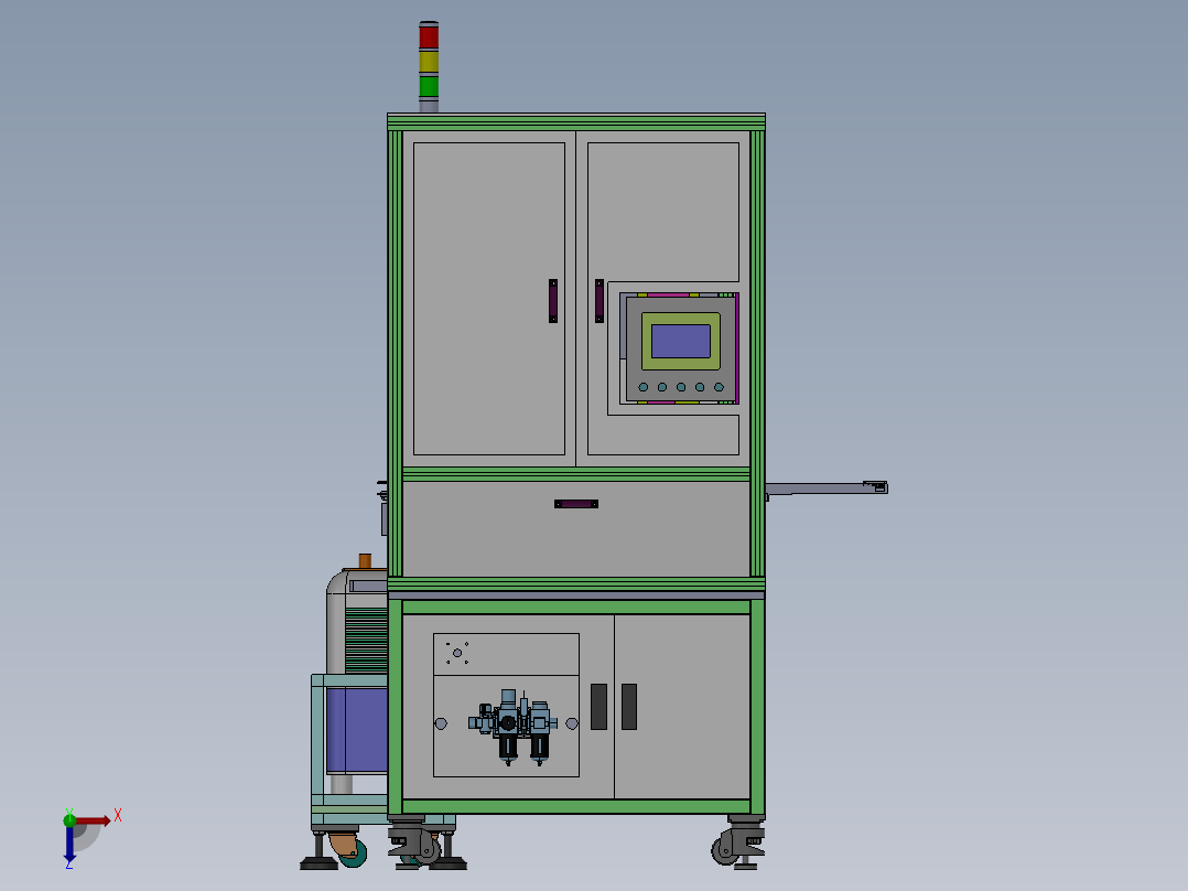 电器配件自动激光打标机sw18俯视图