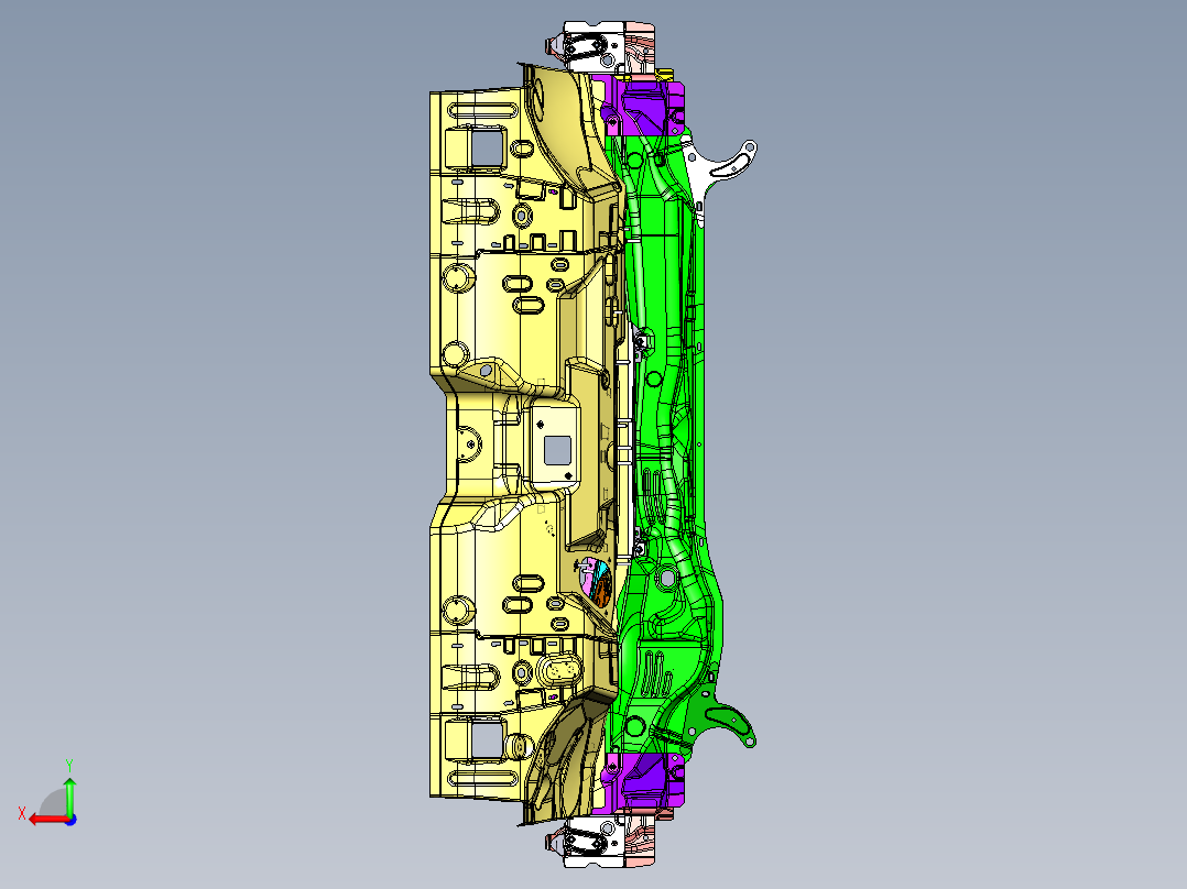 前围板总成件后视图