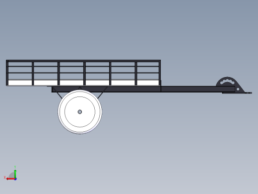 solidworks 电动汽车拖车模型左视缩略图