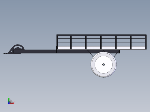 solidworks 电动汽车拖车模型右视缩略图