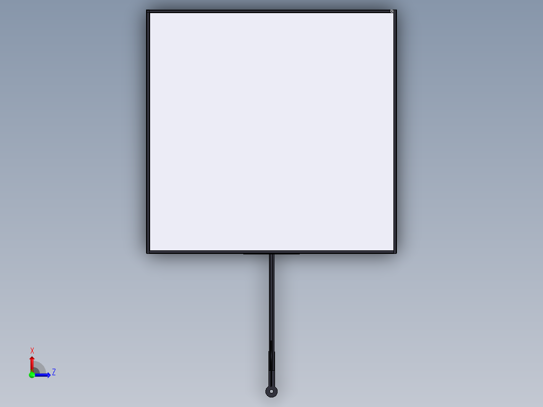 solidworks 电动汽车拖车模型俯视图