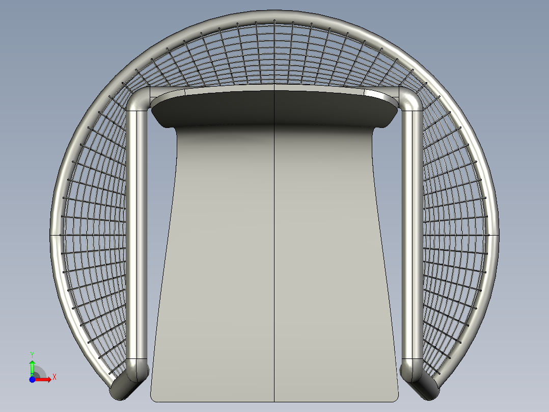时尚风格藤椅造型前视图