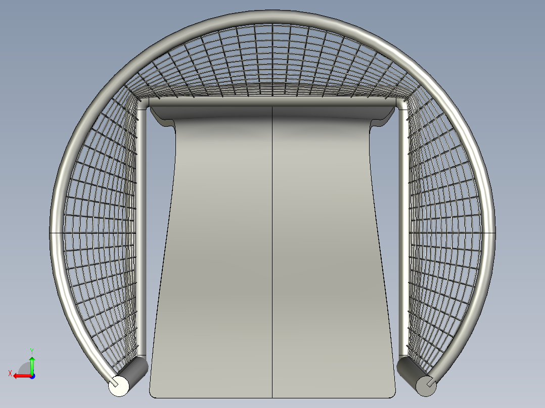 时尚风格藤椅造型后视图