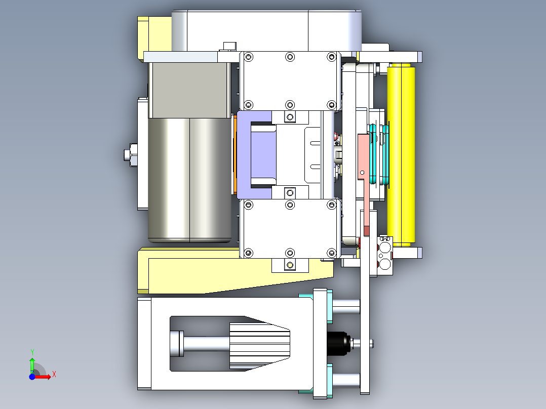 手机贴膜设备前视图