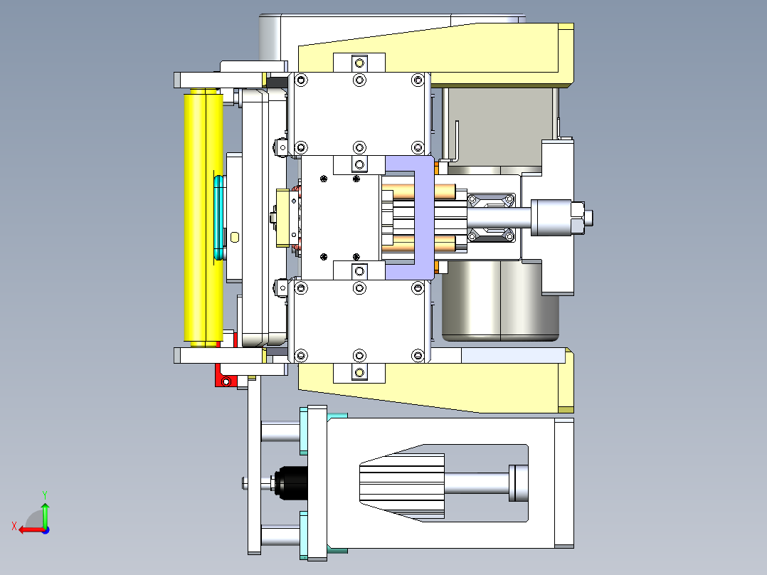 手机贴膜设备后视图