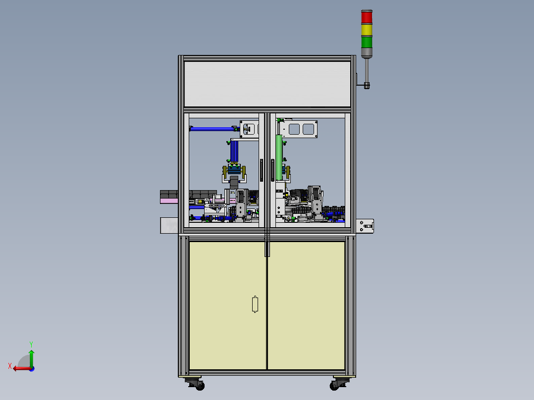 接触器自动装配机3D图纸 E097后视图