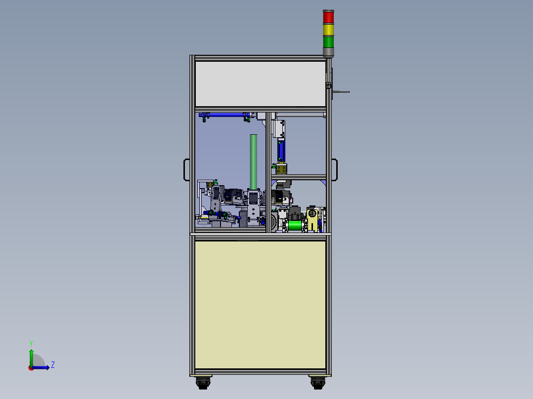 接触器自动装配机3D图纸 E097左视图