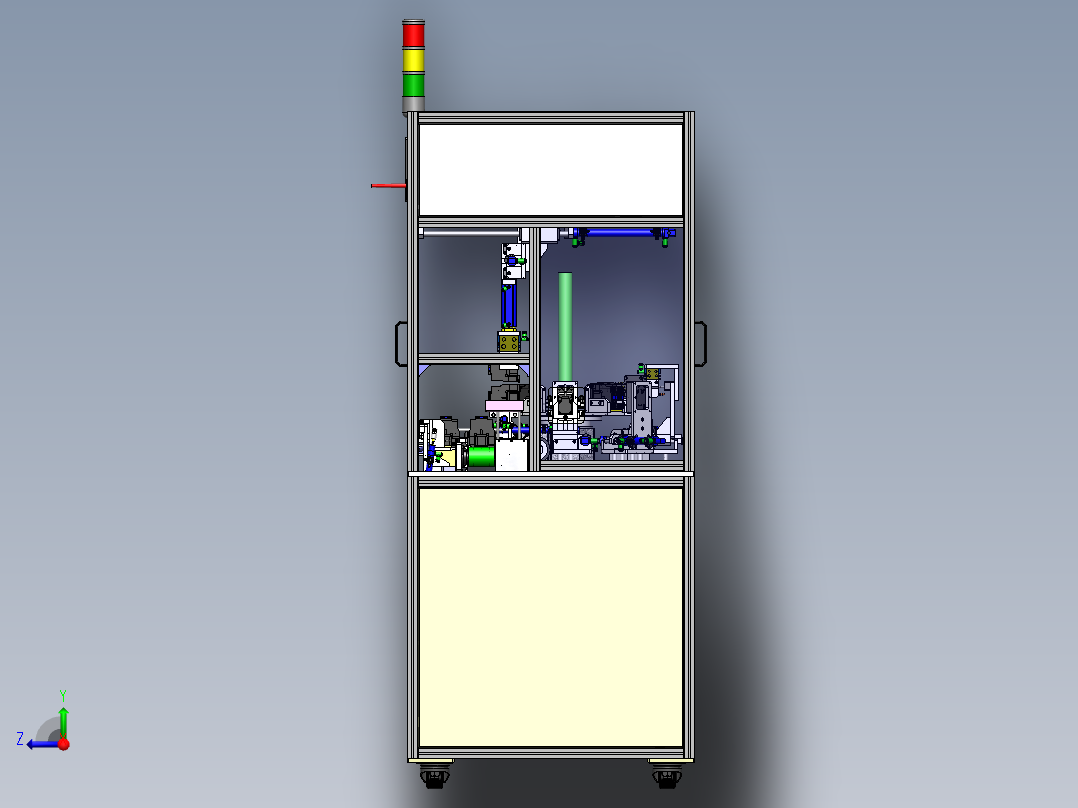 接触器自动装配机3D图纸 E097右视图