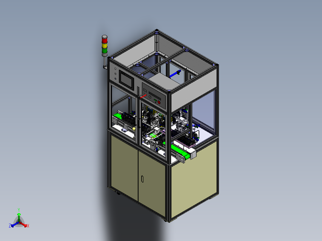 接触器自动装配机3D图纸 E097正等轴测图
