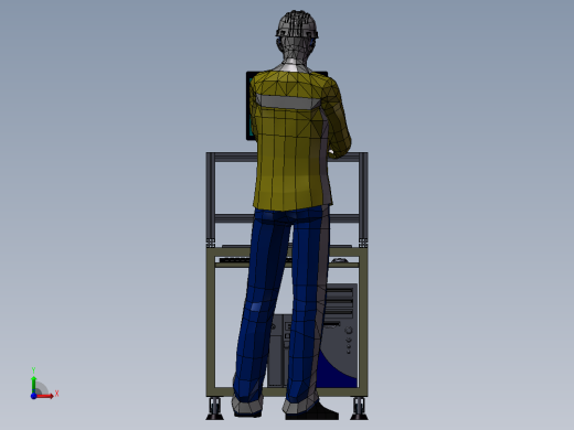 光纤激光打标机3D图纸H215前视缩略图