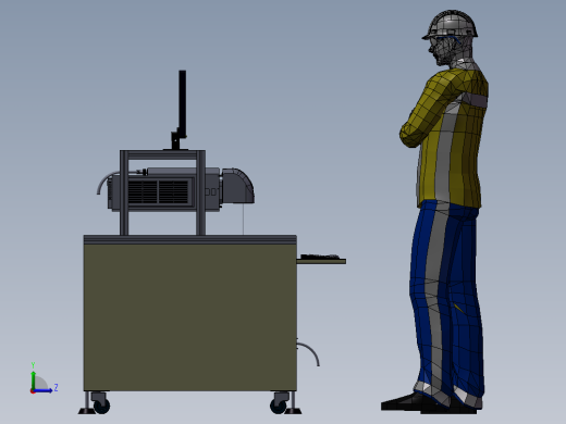 光纤激光打标机3D图纸H215左视缩略图