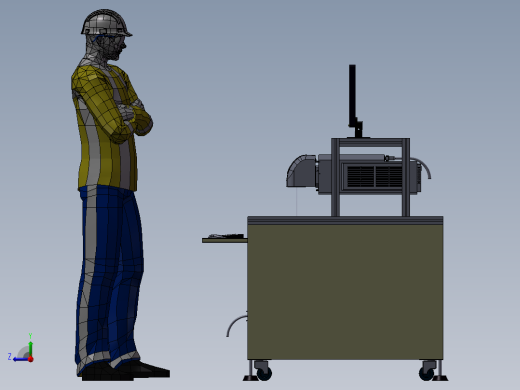 光纤激光打标机3D图纸H215右视缩略图