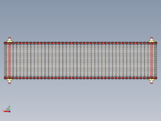metallic金属输送带结构3D图纸 STP IGS格式后视缩略图