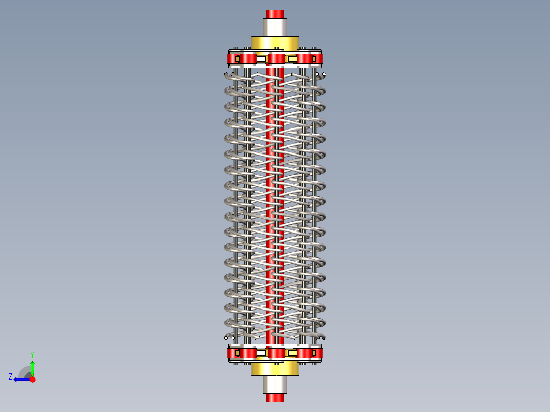 metallic金属输送带结构3D图纸 STP IGS格式右视图