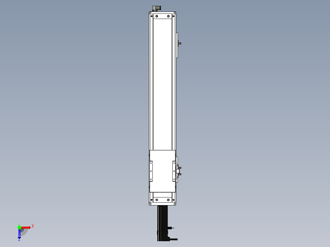 Toyo东佑达直线模组-ECH12-500-BC-100W+煞車俯视图