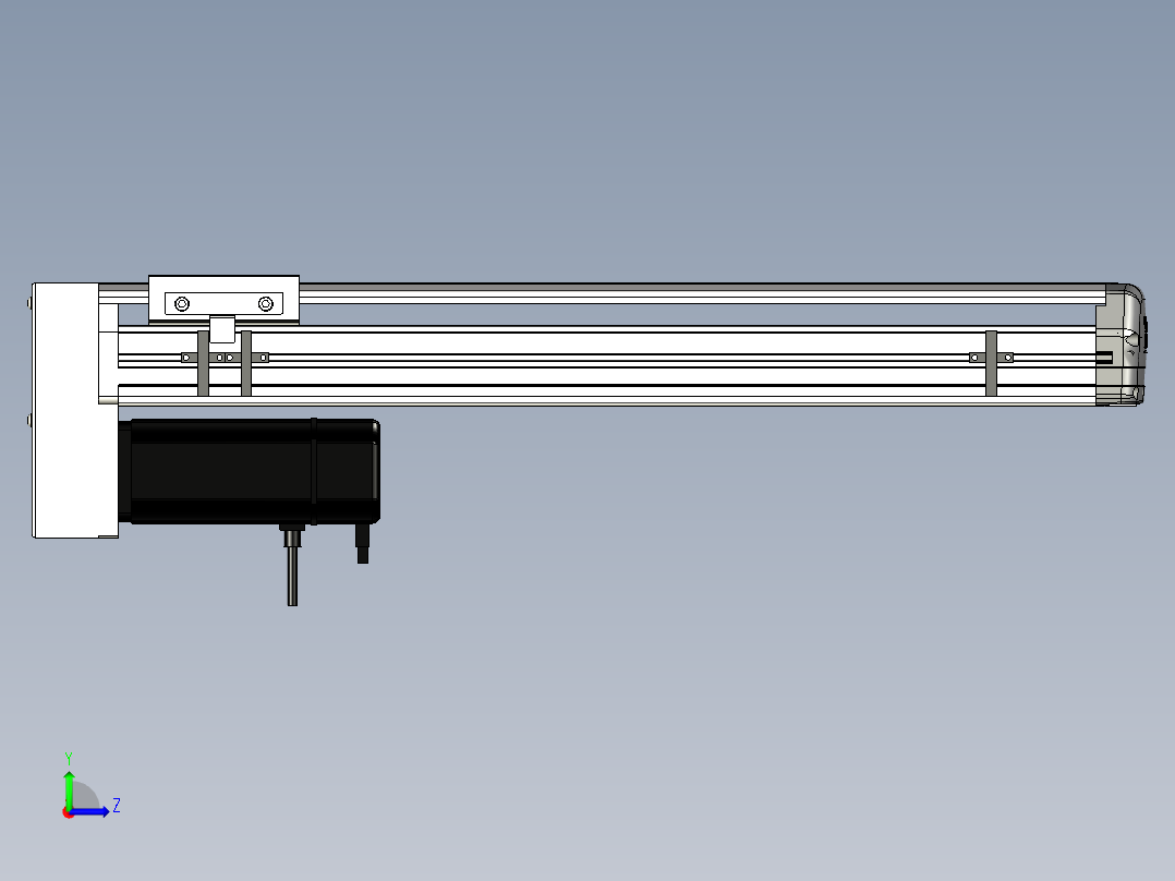 Toyo东佑达直线模组-ETH13-450-BM-400W+煞車左视图