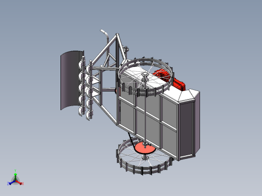 手推式旋耕机正等轴测缩略图