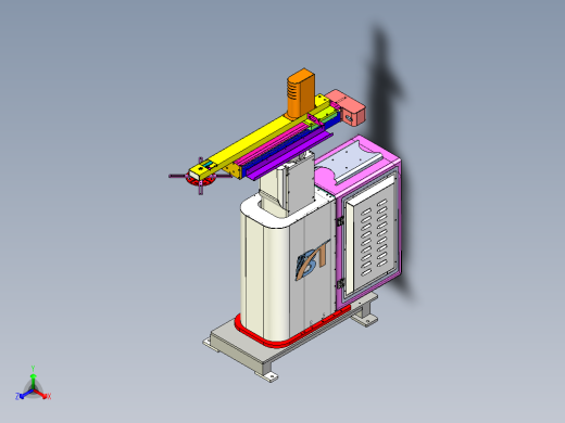 四轴冲压机械手 机械自动化 机械3D