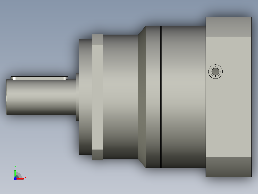 斜齿PHL142-L1 35-114.3-200-M12.STEP前视图