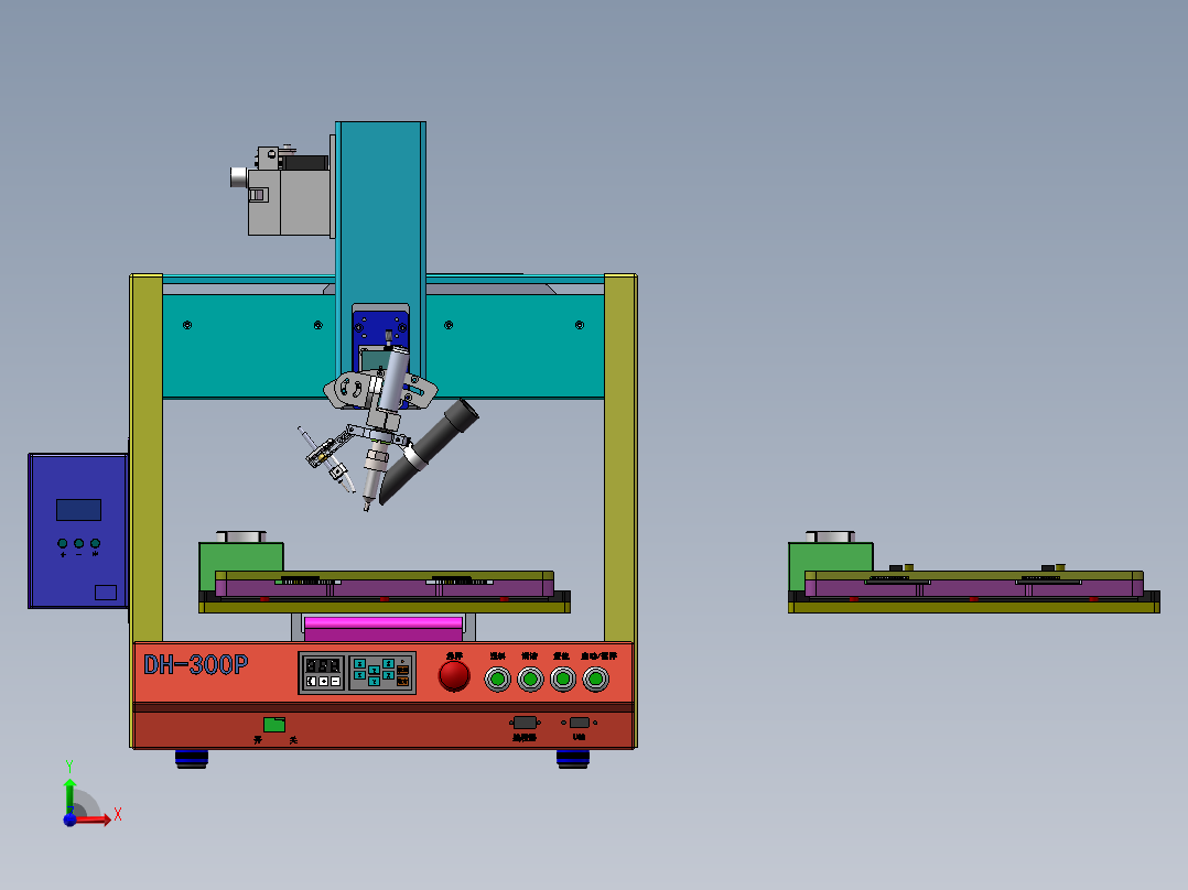 三轴焊锡机行程300前视图