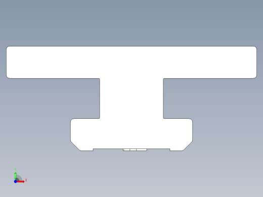型材-BR 10MM FLAT-TEE SLIDER KJN530329前视缩略图