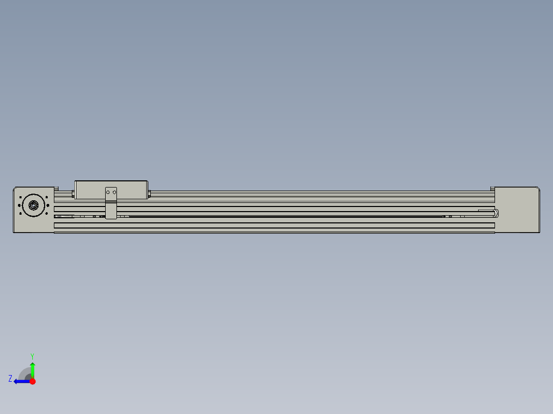 威洛博直线电机模组EB4-L80-S400-光轴右视图